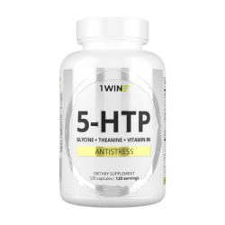 1WIN 5-HTP с глицином, L-теанином и вит группы B / 5-HTP with Glycine, L-Theanine and B Vitamins капсулы массой 510 мг 120 шт