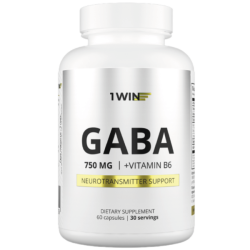 1WIN ГАМК + B6 / GABA + B6 капсулы массой 510 мг 60 шт