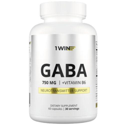1WIN ГАМК + B6 / GABA + B6 капсулы массой 510 мг 60 шт