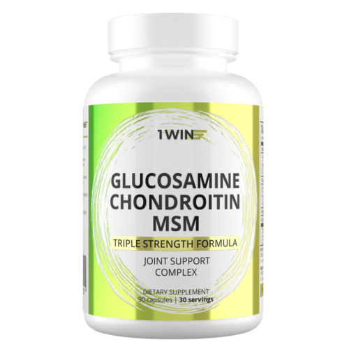 1WIN Глюкозамин+хондроитин+МСМ / Glucosamine+chondroitin+MSM капсулы массой 930 мг 90 шт 1WIN Глюкозамин+хондроитин+МСМ / Glucosamine+chondroitin+MSM капсулы массой 930 мг 90 шт
