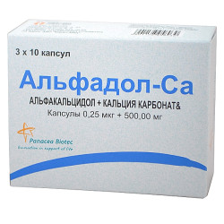 Альфадол-Са капсулы 0,25 мкг+500 мг 30 шт Альфадол-Са капсулы 0,25 мкг+500 мг 30 шт