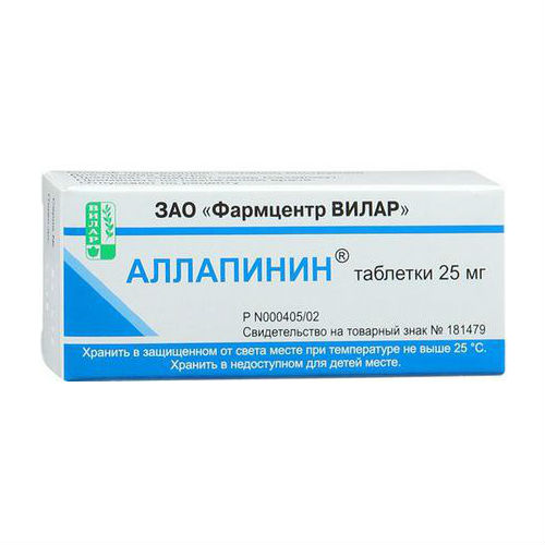 Аллапинин таблетки 25 мг 30 шт Аллапинин таблетки 25 мг 30 шт