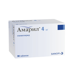 Амарил таблетки 4 мг 90 шт Амарил таблетки 4 мг 90 шт