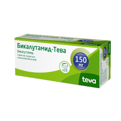 Бикалутамид-Тева таблетки покрыт.плен.об. 150 мг 28 шт Бикалутамид-Тева таблетки покрыт.плен.об. 150 мг 28 шт