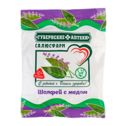 Бон-бон леденец карамель с вит С га шалфей-мед 60г Бон-бон леденец карамель с вит С га шалфей-мед 60г