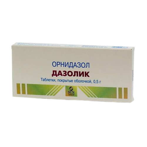 Дазолик таблетки покрыт.плен.об. 500 мг 10 шт Дазолик таблетки покрыт.плен.об. 500 мг 10 шт