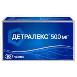 Детралекс таблетки покрыт.плен.об. 500 мг 60 шт Детралекс таблетки покрыт.плен.об. 500 мг 60 шт