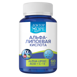 Доктор Море Альфа-липоевая кислота/Alpha&nbsp;Lipoic&nbsp;acid +С+E капсулы по 0,7&nbsp;г 60 шт