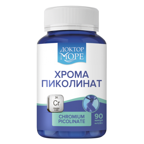 Доктор Море Хрома пиколинат максимум/Chromium picolinate maximum капсулы по 0,32&nbsp;г 90 шт