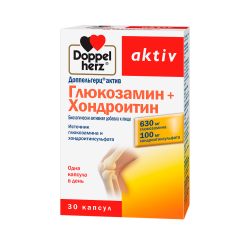 Доппельгерц Актив Глюкозамин+Хондроитин капсулы массой 1232 мг 30 шт Доппельгерц Актив Глюкозамин+Хондроитин капсулы массой 1232 мг 30 шт