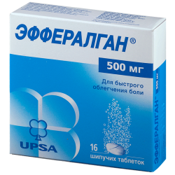 Эффералган таблетки шипучие 500 мг 16 шт Эффералган таблетки шипучие 500 мг 16 шт