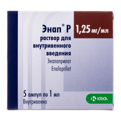 Энап Р раствор для в/в введ 1,25 мг/мл 1 мл 5 шт