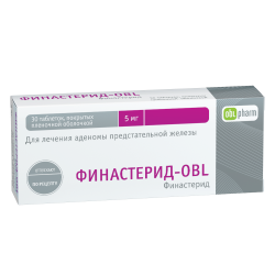 Финастерид-OBL таблетки покрыт.плен.об. 5 мг 30 шт Финастерид-OBL таблетки покрыт.плен.об. 5 мг 30 шт