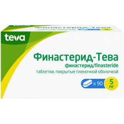 Финастерид-Тева таблетки покрыт.плен.об. 5 мг 90 шт Финастерид-Тева таблетки покрыт.плен.об. 5 мг 90 шт