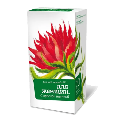 Фиточай Алтай №1 Для женщин с красной щеткой фильтр-пакеты по 2,0 г 20 шт