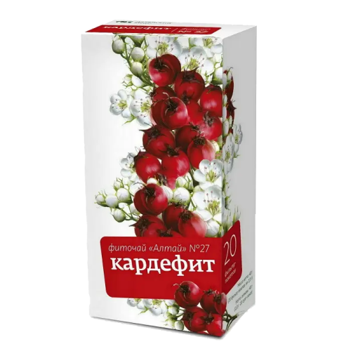 Фиточай Алтай №27 Кардефит фильтр-пакеты по 2,0 г 20 шт Фиточай Алтай №27 Кардефит фильтр-пакеты по 2,0 г 20 шт