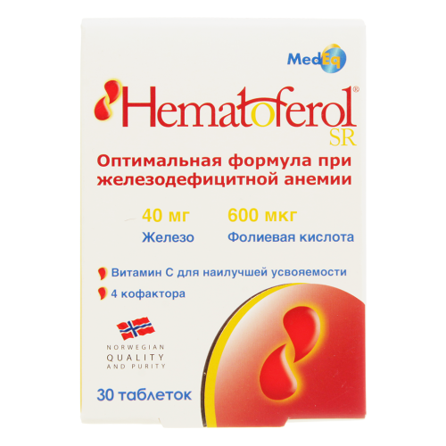 Гематоферол-СР таблетки 30 шт Гематоферол-СР таблетки 30 шт