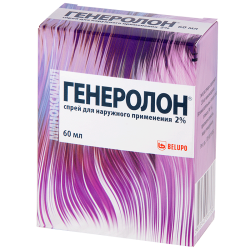 Генеролон спрей для наружного применения 2 % 60 мл 1 шт Генеролон спрей для наружного применения 2 % 60 мл 1 шт