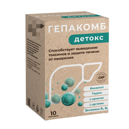 Гепакомб Детокс пакеты массой 6 г 10 шт Гепакомб Детокс пакеты массой 6 г 10 шт
