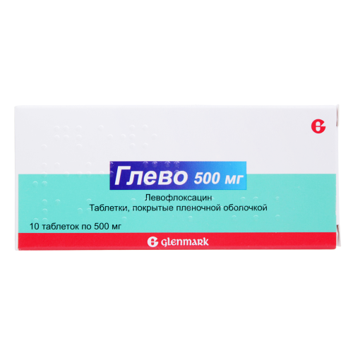 Глево таблетки покрыт.плен.об. 500 мг 10 шт Глево таблетки покрыт.плен.об. 500 мг 10 шт