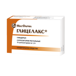 Глицелакс суппозитории ректальные 1,5 г 10 шт Глицелакс суппозитории ректальные 1,5 г 10 шт