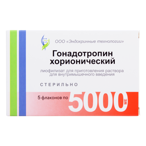 Гонадотропин хорионический лиофилизат д/приг раствора для в/м введ 5000 ме фл 5 шт Гонадотропин хорионический лиофилизат д/приг раствора для в/м введ 5000 ме фл 5 шт