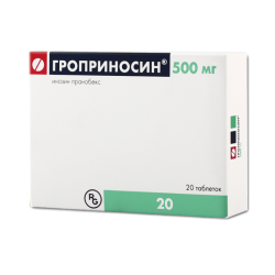 Гроприносин таблетки 500 мг 20 шт Гроприносин таблетки 500 мг 20 шт