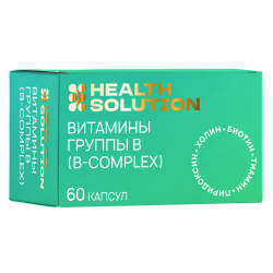 Health Solution Витамины группы В (B-Complex) капсулы массой 770 мг 60 шт