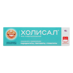 Холисал гель стоматологический 15 г 1 шт Холисал гель стоматологический 15 г 1 шт