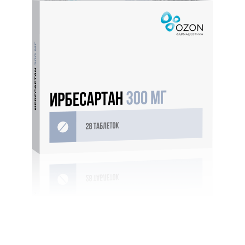 Ирбесартан таблетки покрыт.плен.об. 300 мг 28 шт