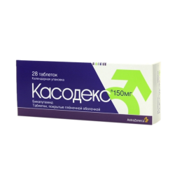 Касодекс таблетки покрыт.плен.об. 150 мг 28 шт Касодекс таблетки покрыт.плен.об. 150 мг 28 шт
