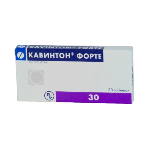 Кавинтон Форте таблетки 10 мг 30 шт