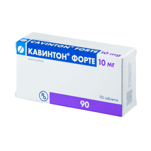 Кавинтон Форте таблетки 10 мг 90 шт