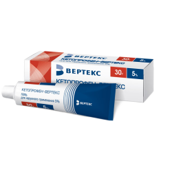 Кетопрофен-Вертекс гель для наружного применения 5 % 30 г 1 шт Кетопрофен-Вертекс гель для наружного применения 5 % 30 г 1 шт
