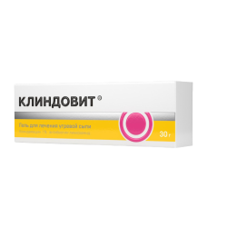 Клиндовит гель для наружного применения 1 % 30 г 1 шт Клиндовит гель для наружного применения 1 % 30 г 1 шт