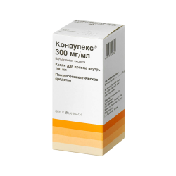 Конвулекс капли для приема внутрь 300 мг/мл 100 мл 1 шт