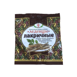 Леденцы Лакричные с сахаром 50 г 1 уп Леденцы Лакричные с сахаром 50 г 1 уп