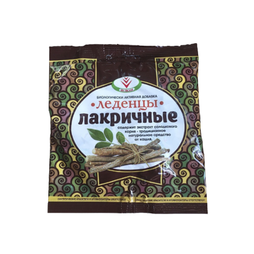 Леденцы Лакричные с сахаром 50 г 1 уп