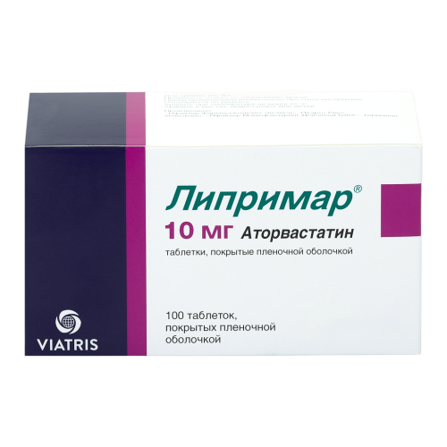 Липримар таблетки покрыт.плен.об. 10 мг 100 шт Липримар таблетки покрыт.плен.об. 10 мг 100 шт
