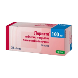 Лориста таблетки покрыт.плен.об. 100 мг 30 шт Лориста таблетки покрыт.плен.об. 100 мг 30 шт