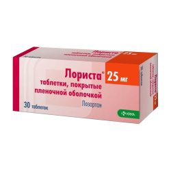 Лориста таблетки покрыт.плен.об. 25 мг 30 шт Лориста таблетки покрыт.плен.об. 25 мг 30 шт