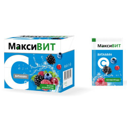 Максивит Витамин С пор со вкусом лесных ягод 16 г, 20 шт. Максивит Витамин С пор со вкусом лесных ягод 16 г, 20 шт.
