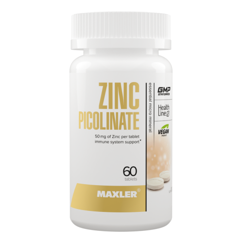 Maxler Цинк Пиколинат 50 мг/Zinc Picolinate 50 mg капсулы по 0,5 г 60 шт Maxler Цинк Пиколинат 50 мг/Zinc Picolinate 50 mg капсулы по 0,5 г 60 шт