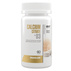 Maxler Кальций Цитрат+D3/Calcium Citrate+D3 таблетки по 1700 мг 60 шт