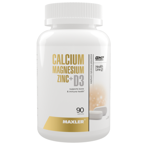 Maxler Кальций Магний Цинк+D3/Calcium Magnesium Zinc+D3 таблетки по 1,55 г 90 шт Maxler Кальций Магний Цинк+D3/Calcium Magnesium Zinc+D3 таблетки по 1,55 г 90 шт