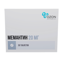 Мемантин таблетки покрыт.плен.об. 20 мг 30 шт