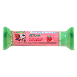 Ми-Ми-Мишки Аскорбинка детская таблетки крутка с сахаром массой 2,9 г клубника 10 шт Ми-Ми-Мишки Аскорбинка детская таблетки крутка с сахаром массой 2,9 г клубника 10 шт