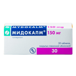 Мидокалм таблетки покрытые пленочной оболочкой 150 мг 30 шт Мидокалм таблетки покрытые пленочной оболочкой 150 мг 30 шт