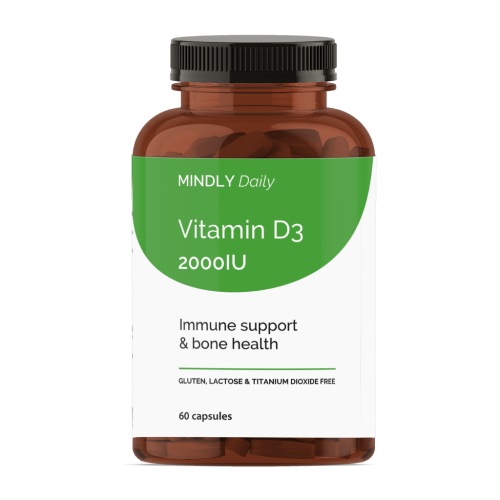 MINDLY Daily Витамин D3 2000 МЕ/Vitamin D3 2000IU мягкие желатиновые капсулы массой 720 мг 60 шт MINDLY Daily Витамин D3 2000 МЕ/Vitamin D3 2000IU мягкие желатиновые капсулы массой 720 мг 60 шт