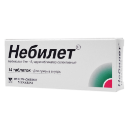 Небилет таблетки 5 мг 14 шт Небилет таблетки 5 мг 14 шт